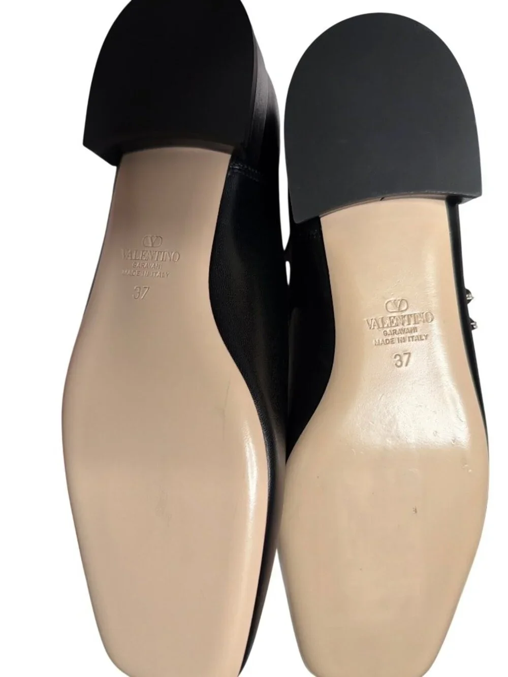 NWB Valentino Garavani Preshoes Embellished Ballet Flats Black Size 37